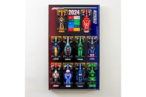 NOVDA Cadre d'affichage pour voiture Lego Speed Champions Formula 1 10 en 1 77242, 77243, 77244, 77245, 77246, 77247, 77248, 77249, 77250, 77251, pour les amateurs de Lego (sans modèle)