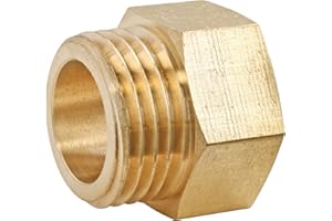 SOMATHERM FOR YOU, Raccord Laiton Brut Mâle Femelle 15/21 - Sachet de 2 pièces - Idéal pour raccordement rapide et étanche de tuyauteries - Résistant à la corrosion et durable