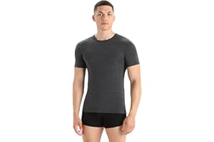 Icebreaker Men's Anatomica Short Sleeve Crewe T-Shirt - Slim Fit T-Shirt - Merino Wool Underwear