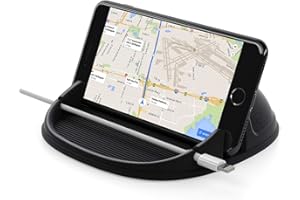 Lanhiem Samochodowy Uchwyt Na Telefon Komórkowy, Silikonowy, Antypoślizgowy Do Smartfona, Uniwersalny Do iPhone'a/Samsung Galaxy/Huawei/OnePlus/Xiao Mi i Innych 3-7 Cali