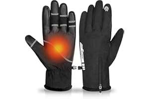 ‎IHUAN ihuan Winterhandschuhe Herren Damen Winter Warm, Thermo Wasserdicht Handschuhe, Winter Fahrradhandschuhe Herren Damen Für Laufen Wandern Radfahren Geschenke