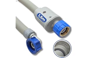 ‎LICHTBLAU LICHTBLAU Aquastop Sicherheits-Zulaufschlauch I 1,5 m I mit 3/4 Zoll mit Metallgewinde für Wasch- und Spülmaschinen 2990 Aquastop-Sicherheitsventil VDE-Zertifizierung