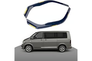 Haibak Wind Deflectors Set Compatible with VW Transporter T5-T6/T6.1 Van II/III 2 Doors 2003-2021 2pc Dark Tinted in Channel Fitment