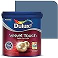Dulux Velvet Touch Pearl GLO Interior Emulsion Paint (4L, Blue Waltz) – Luxurious soft-sheen wall paint, highly durable, washable, rich, intense colors, with 6-year warranty