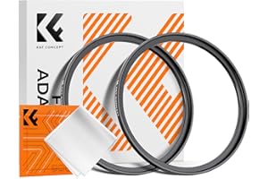 K&F CONCEPT 2 pcs Anello Adattatore Step-Up da 67mm a 77mm, Filtro Anello Adattatore con Un Panno di Pulizia