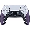 eXtremeRate PlayVital Purple Anti-Skid Sweat-Absorbent Controller Grip for ps5 Controller,Professional Textured Soft Rubber Pads Handle Grips for ps5 Controller
