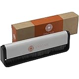 Professional Carbon Fibre Vinyl Cleaning Brush by SPINCARE | Anti Static Vinyl Record Cleaner | Removes Dirt from LP Grooves
