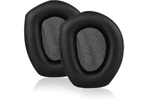 EVXVE RS 175 Ohrpolster, Sennheiser HDR 175 Ohrpolster, Ersatz Ohrpolster für Sennheiser RS 175 RS 165 RS 185 RS 195 HDR 165 HDR 175 HDR 185 HDR 195 Kopfhörer, Proteinleder | Memory Schaum (Protein Leder)