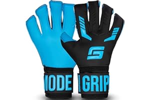 ‎GRIPMODE GRIPMODE Torwarthandschuhe Kinder Fingersave - Junior Torhüter Handschuhe mit einzeln entnehmbarem Fingerschutz - Fußball-Torwarthandschuhe mit Belag aus Latex für Guten Grip - Größe 4-6