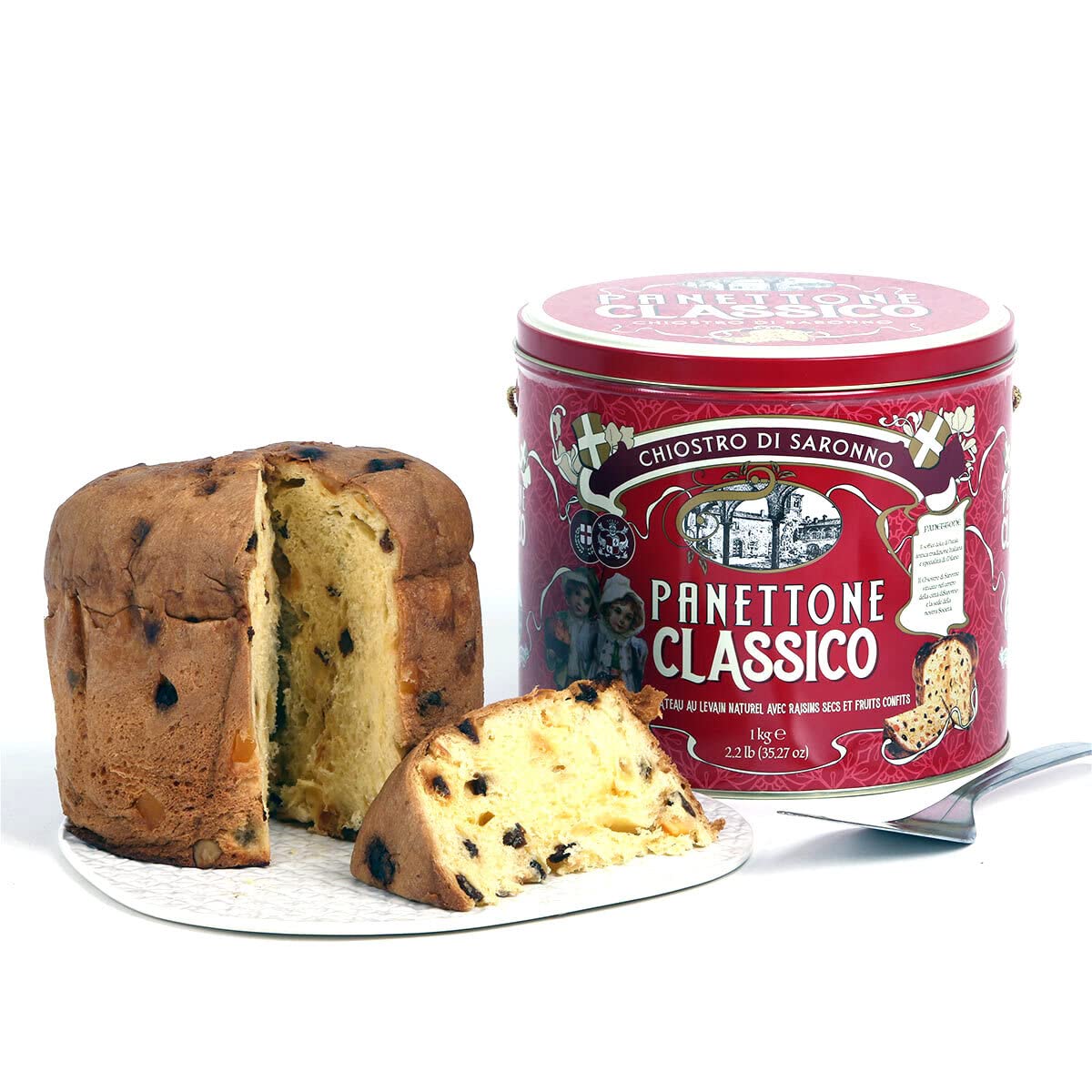 Lazzaroni Chiostro Di Saronno Panettone Classico in Tin 1KG