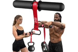 FitBeast Forearm Strengthener & Forearm Exerciser, Wrist Roller with Thicker Handle, Forearm Strength Trainer with Adjustable Strap - Ideal for Grip Strength, Muscle Building, Rehabilitation