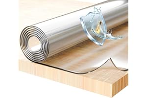 BEAUTEX Film de Protection pour Table - épaisseur 2 mm/Bordures biseautées - Made in Germany - Transparent - différentes Tailles/Coupe sur-Mesure Disponibles (Largeur 100 cm x Longueur: 50 cm)