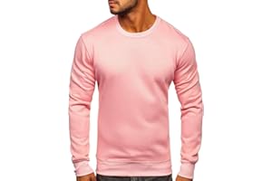 BOLF Herren Sweatshirt Pullover Sweater Pulli Langarmshirt Longsleeve Freizeit Sport Fitness Outdoor Basic Casual Style [1A1]