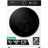 Hisense WD5I1245BWR - Washer Dryer 12kg/8kg, Depth 60cm, 1400rpm, iPlay&trade; TFT Display, iFit&trade; Reduced Bottom, iJet&trade; Optimal Cle