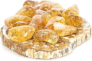 Mineral Est | Pierre roulée Citrine qualité Extra | Taille : 2,5 cm | Favorise l’estime de soi | Vendue à l'unité | Lithothérapie et chakras