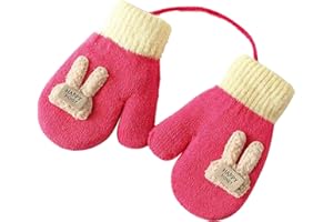 BNOYONERAS Guantes de Punto Invierno para Niños, Guantes Térmicos Niños, Guantes Invierno Niña y Niño, Manoplas Bebés, Guantes Calientes para Niños, Manoplas Niños para 1 a 3 Años, Regalos Navideños