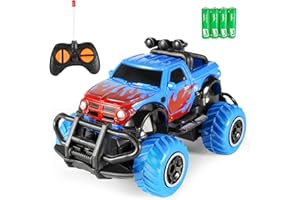 Kizeefun Remote Control Cars for Kids, RC Car Toys for 3-8 Years Old Boys & Girls, Off Road Vehicle Racing Car, Blue