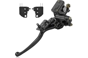 QAZAKY 7/8inch Left Handlebar Hydraulic Brake Master Cylinder Lever Pump for ATV Quad Moped Pit Dirt Bike Kids Motorcycle 50cc 70cc 90cc 110cc 125cc 150c 200cc 250cc GY6 22mm Taotao Kazuma Sunl Roketa