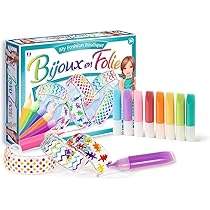 Kit Création Bijoux à Strass SentoSphère - 4 Bracelets Et 4 Bagues En Plexiglass à Décorer - À Partir De 8 Ans, Fabriqué En France, Idée Cadeau