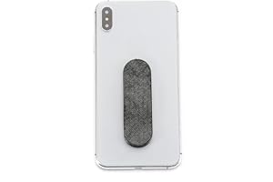 MOMO STICK MOMOSTICK - El Original! Soporte de Dedo para teléfono móvil – Soporte de móvil para teléfono móvil, Agarre para teléfono móvil – Anillo de Celular para iPhone Samsung Huawei (Denim Series – Negro)