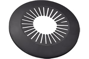 sourcing map Pipe Cover Decoration, 60mm-74mm PP Plastic Escutcheon Water Pipe Drain Line Cover Black 4pcs