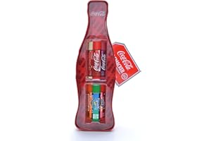 Lip Smacker - Coca-Cola Vintage Tin Collection - Set di Burrocacao per Bambini - Gusti Assortiti - Dolce Regalo in un'Icona Confezione Coca-Cola Vintage - Regalo di 6 Pezzi