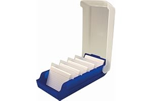 Helit H6901030 – Index Cards Box the Beebox DIN A8 Landscape, Blue, Flashcard File and Storage Box
