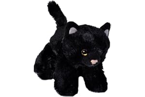 Wild Republic - 18089 - Peluche - Hug'ems - Chat - 18 cm - Noir