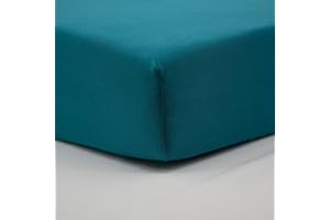 BabyCalin - Lenzuolo con angoli 60 x 120 x 15 cm, blu tropicale certificato OEKO-TEX