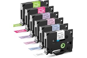 MarkField 6X Compatible Label Tape Replacement for Brother Ptouch TZ TZe-231 12mm x 8m 0.47 Laminated Pastel Tape Cassette, Work for Label Maker PT-H105 H108 H100LB/R 1000 1080 D200 D400 E110