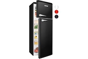 Bomann DTR 353 réfrigérateur-congélateur Autoportante 208 L E Noir, Argent