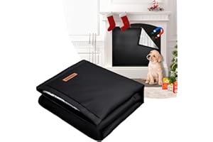TOHONFOO Magnetic Fireplace Cover - 36 x 22 in Fireplace Screen Cover - Fireplace Draft Stopper Stops Heat Loss- Fireplace Blanket Keep Drafts Out to Save Energy