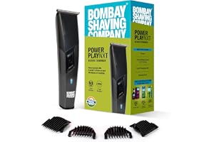 Bombay Shaving Company Power Play NXT Trimmer for Men | Beard Trimmer for Man | Hair Trimmer for Man | Type C, 90 Min, 4 Combs, Self-Sharpening | Olive