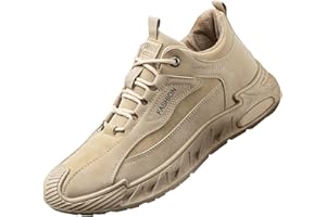 Generisch Sneaker da uomo, con suola spessa, per sport e attività all'aperto, per il tempo libero, sportive, scarpe da ginnastica, comode, antiscivolo, con lacci