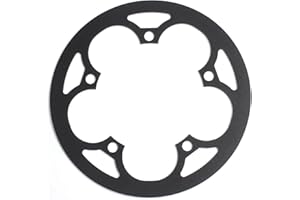 PROWHEEL Bike Chainring Guard,130MM BCD 42T/44T/46T/48T/52T/53T/54T/56T/58T/60T Aluminum Alloy Chain Ring Protector Cover for Chainring Sprockets MTB,E-Bike,Road Bike,City Bike,Folding Bike