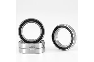 XiKe 4 pièces 6803-2RS Roulement à billes 17x26x5mm Acier chromé et Double joint en caoutchou et Pré-lubrifié, 6803RS Roulements à billes à gorge profonde avec joints.