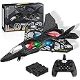 AWH Henakmsl RC Aeroplane 2.4GHz Remote Controlled Aeroplane L0712 Quadcopter Floating Fighter Plane RC Aeroplane RTF for Beginners, Children and Adults, APlane Toy with Coloured Lights USB Charging