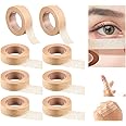 BananaHome 8 Rolls Breathable Skin Tape Flexible Stretch Bandages Nose Tape face tape Self Adhesive Gauze Tape for Wound Injuries Swelling Sports, micropore Surgical Tape 0.5 Inch x 10 Yards (Beige)
