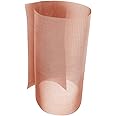 1 Pack 30 Mesh 99.9% Pure Copper Screen Woven Mesh Screen, Copper Mesh Cloth Fine Mesh, 11.8x23.6 Inch