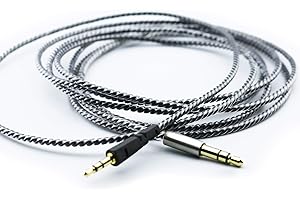 newfantasia Ersatz Kabel Für Bowers & Wilkins P5 S2/Wireless/Neue Kopfhörer, versilberte Kupfer Audio Upgrade Kordel 1,2 m/122 cm