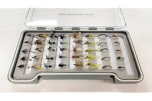 TroutfliesUK Trout Flies, BOX OF THE MONTH - AUGUST , River fishing Flies, named in description, Assorted