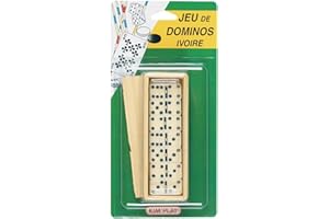 Cofalu Kim'Play - Jeu de voyage - Dominos Ivoire Plumier Bois