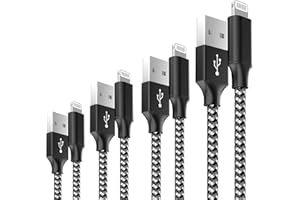 GIANAC Kabel do ładowania iPhone Kabel Lightning [4 sztuki 0,3M 1M 2M 3M] Kabel iPhone z certyfikatem MFi nylonowe szybkie ładowanie Kabel do ładowania Apple dla iPhone 11 pro / 11 / XS Max / X / XR / 8/8 Plus / 7/7 Plus / 6/ 6 plus / 5S / 5 / SE