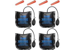 BEHOGAN 4 Stück Montagekissen Set: Montagekissen Air Pump von 300kg, Wedge Luftkissen Pumpkissen Montagehilfe Aufpumpen Kissen, Air Wedge Pump Montage Spreizkissen Für Den Einbau Von Fenstern Türen