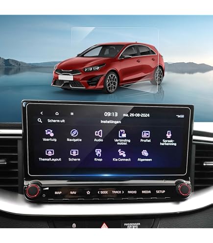 LUWU Displayschutzfolie Für Kia Ceed SW GT 2022-2024 – 10,25 Zoll, Gehärtetes Glas 9H, Kratzfest