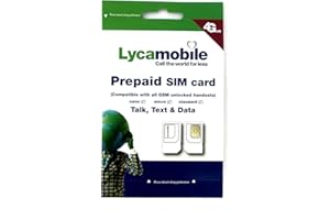 LycaMobile Lycamobile USA Komplettes SIM-Kit – Weiß