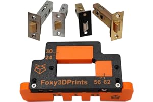 GENERIC Foxy3DPrints Universal Adjustable Jig Router Template for Tubular Mortice Latch Door Facepates