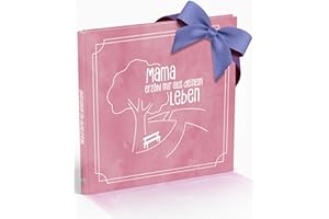 Silberknopf® Mama erzähl mal | Erinnerungsbuch zum Ausfüllen | Mama Buch als besonderes Geschenk zum Geburtstag, Weihnachten, Muttertag | Familienbuch als einzigartige Geschenkidee (Rosa)