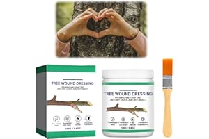 OKMINI 100G Tree Wound Sealer,Plant Wound Repair Paste With Brush,Tree Pruning Sealer,Bonsai Cut Paste,Tree Wound Healing Paste,Wound Agent Tree Pruning Paste,Tree Seal Repair Paste for Pruned,Damaged Tree