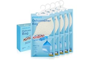VIGORLIFE Déshumidificateurs d'armoire 5 x2.30KG, Absorbeur d'humidité Placard, Déshumidificateur pour Salle de Bain, Ménage, Sachets Anti Humidité, Protection contre l'Humidité et la Condensation